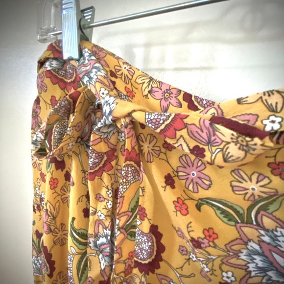 Sanctuary (Anthropologie) NWT Faux Wrap Floral Midi Skirt - Picture 6 of 11